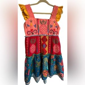 NWT embroidered Farm Rio mini dress size M